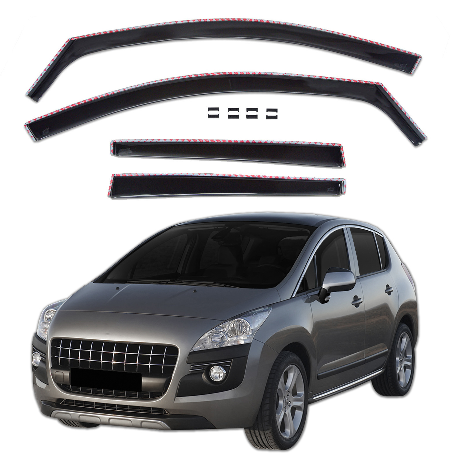 GP Okenski deflektorji za Peugeot 3008 2009-2017 4 kosa