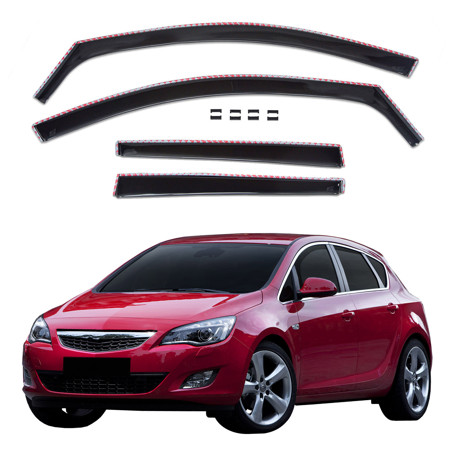 GP Okenski deflektorji za Opel Astra J Hatchback 2009-2015 5 vrata 4 kosa