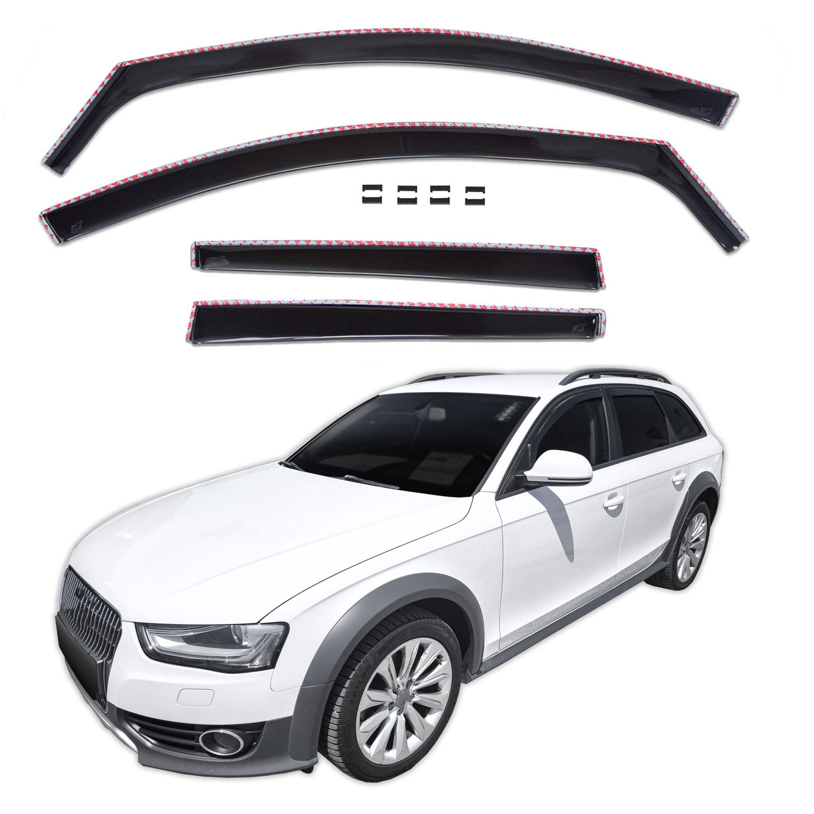 GP Okenski deflektorji za Audi A4 / B8 5 vrata Combi 2009-2015 4 kosa