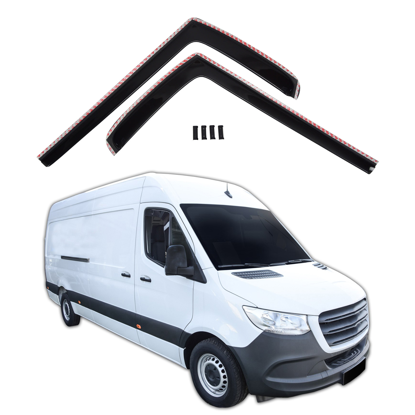 GP Okenski deflektorji za Mercedes Sprinter W907 2018-Nad 2 kosa