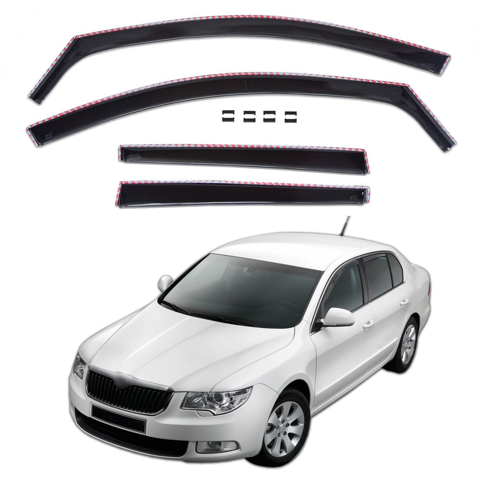 GP Okenski deflektorji za Peugeot 207 5 vrata Htb 2006-2012 4 kosa