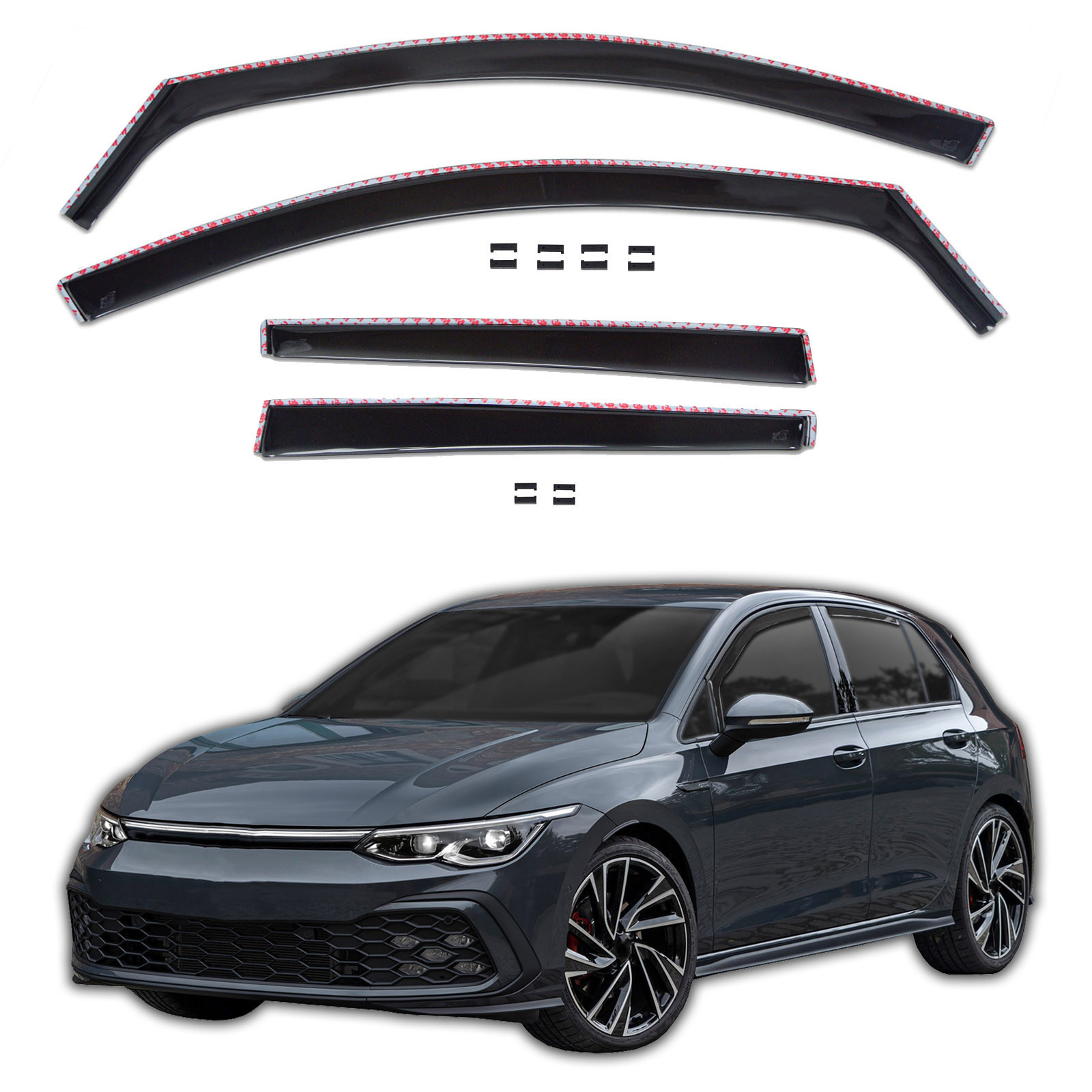 GP Okenski deflektorji za Volkswagen Golf VIII 2020-Nad 4 kosa