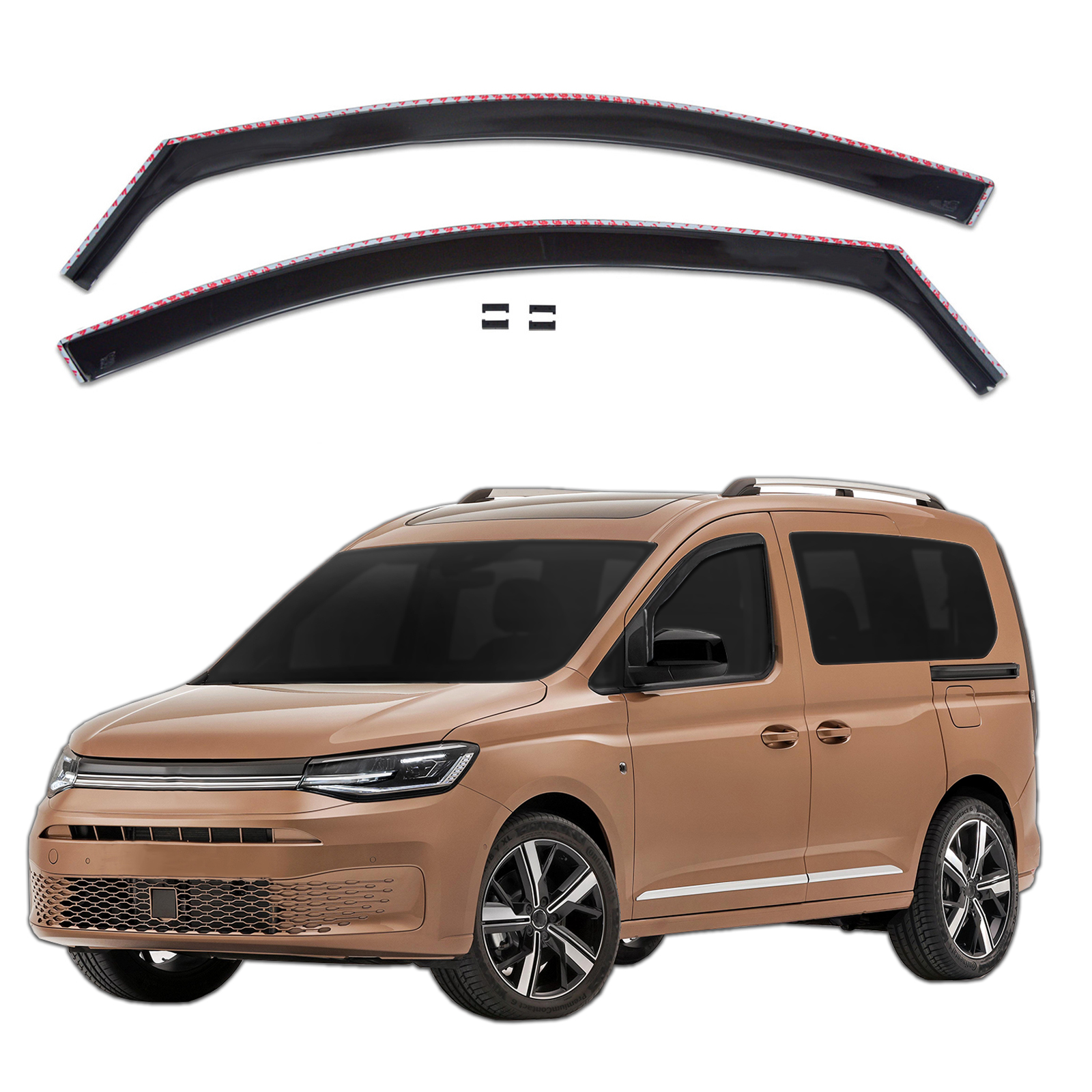 GP Okenski deflektorji za Volkswagen Caddy 2021-Nad 2 kosa