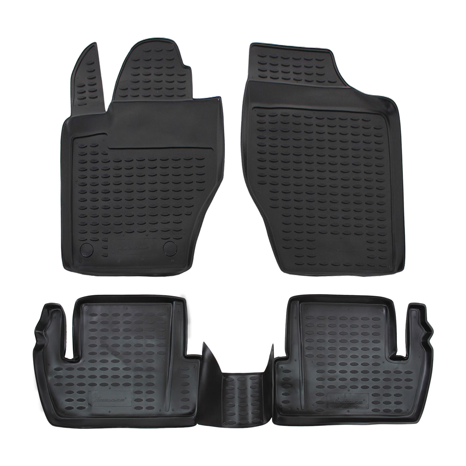 Gumijaste preproge z dvignjenim robom za Citroen C4 2004-2010