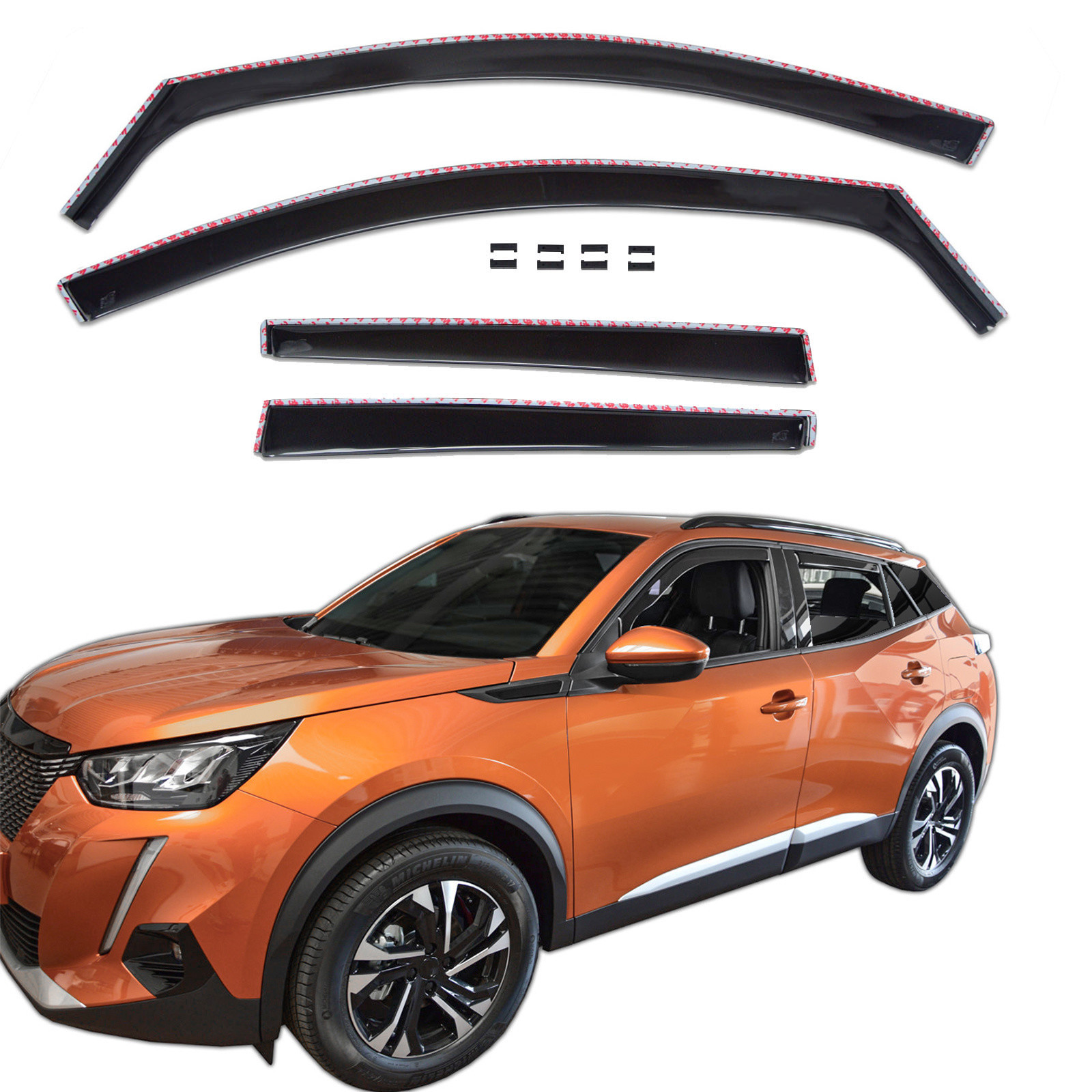 GP Okenski deflektorji za Peugeot 2008 2020-Nad 4 kosa