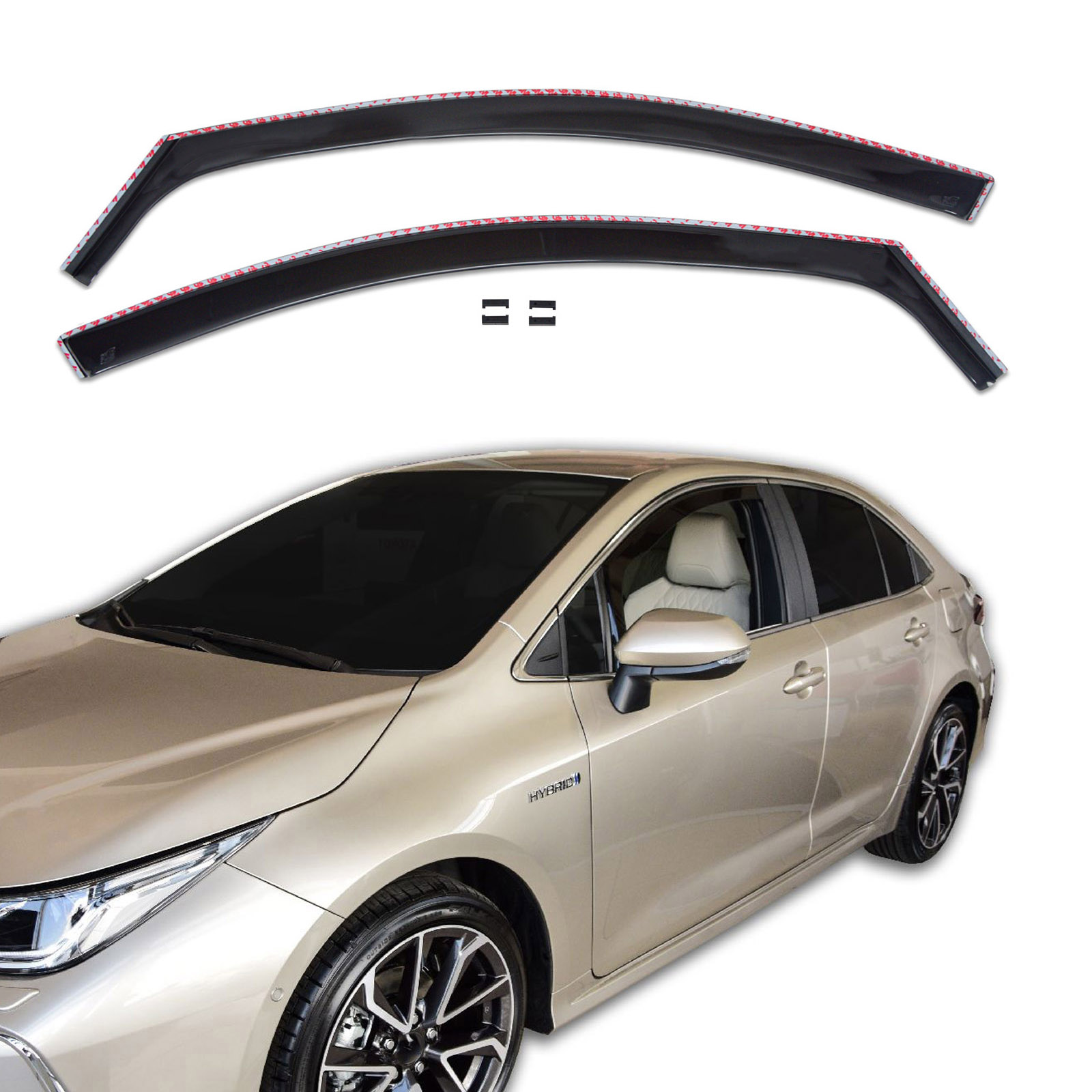 GP Okenski deflektorji za Corolla 12 4 vrata/5 vrata 2018-nad 2 kosa