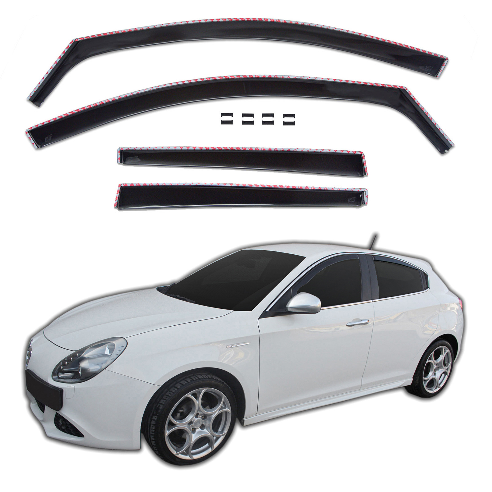 GP Okenski deflektorji za Alfa Romeo Giulietta 2010-2020 4 kosa