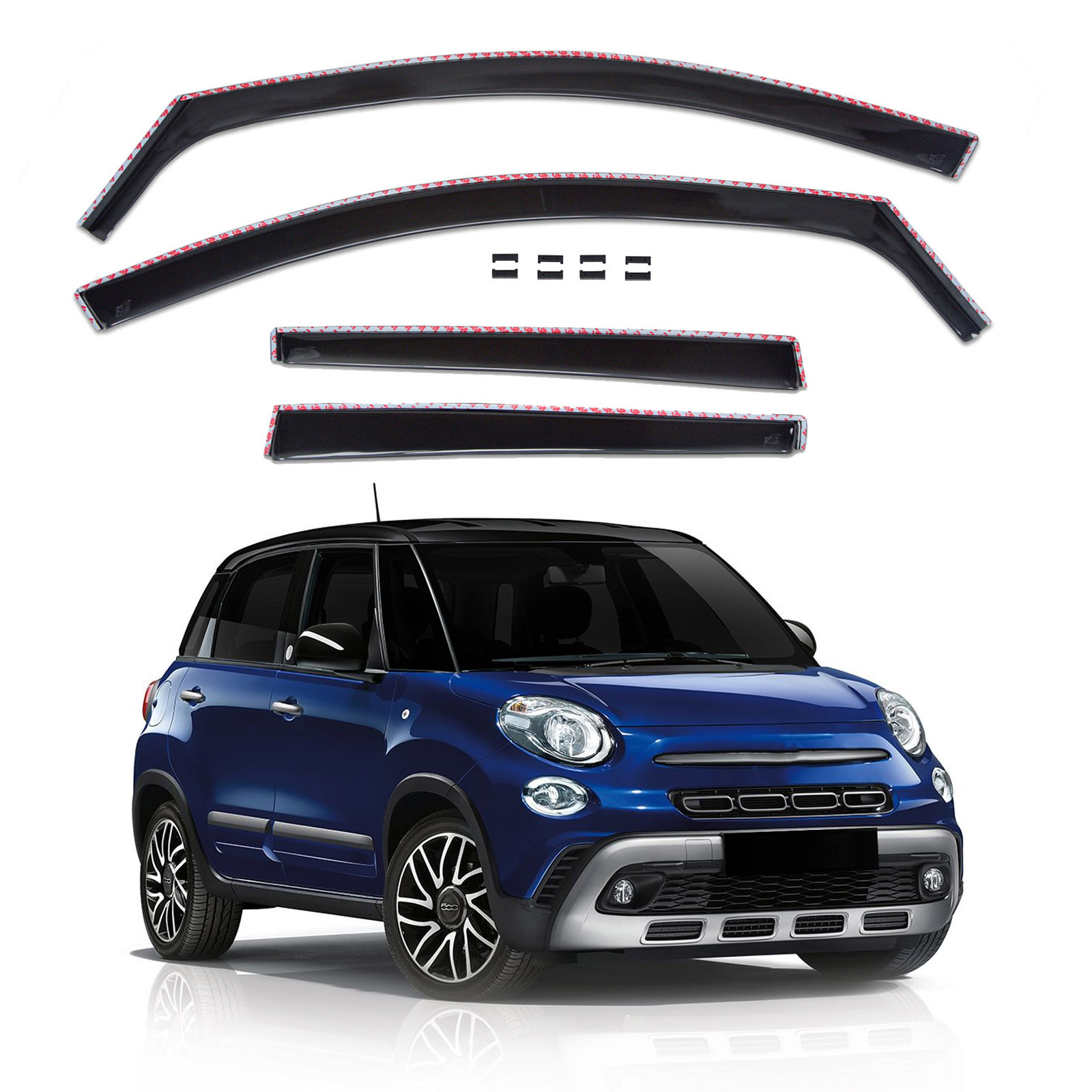 GP Okenski deflektorji za Fiat 500L 2012-2022 4 kosa