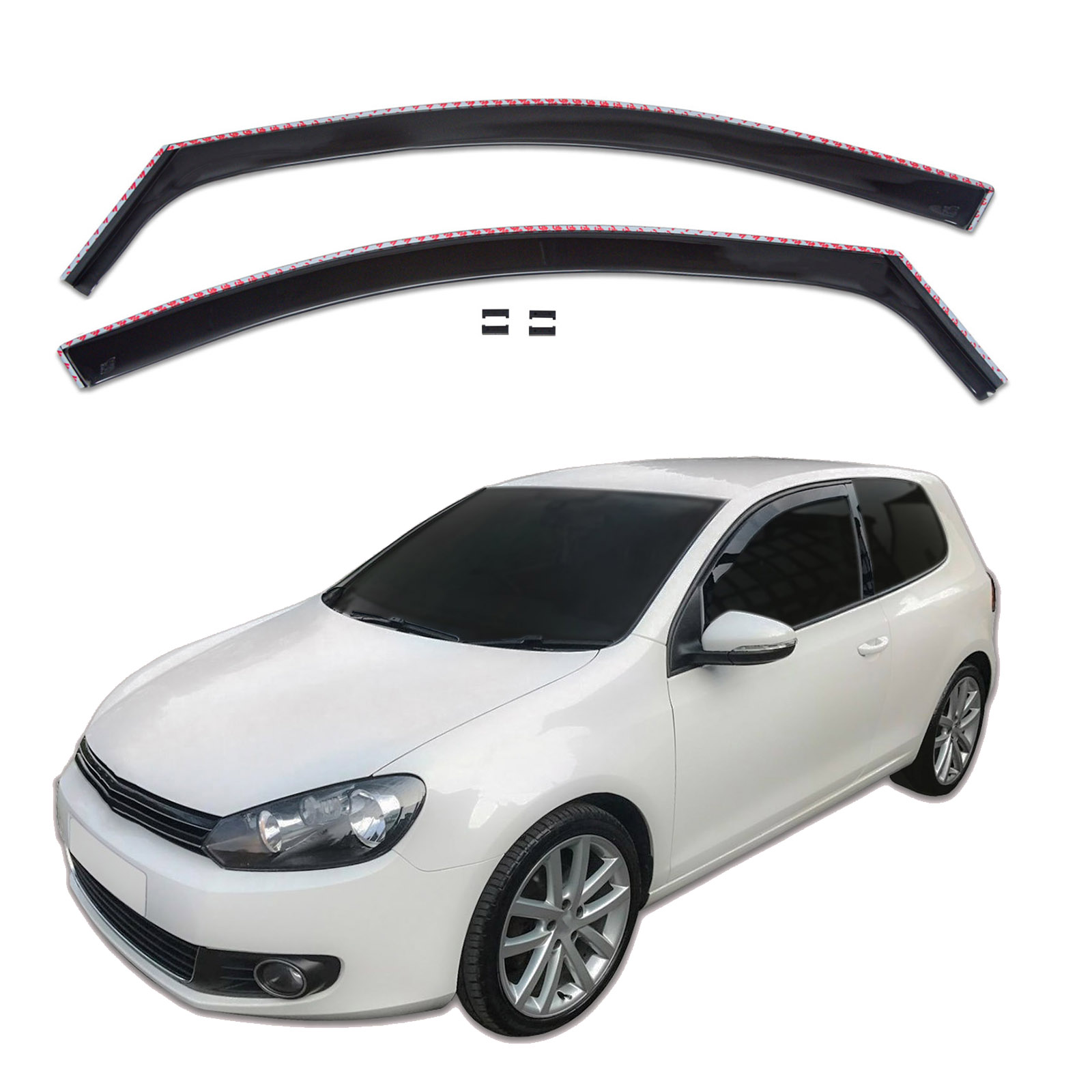 GP Okenski deflektorji za Volkswagen Golf V VI 3 vrata 2003-2012 2 kosa
