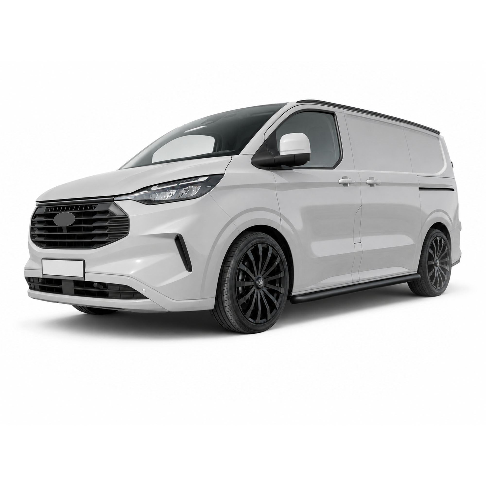 Stranski okvirji iz nerjavečega jekla za Ford Custom 2 SWB 60mm 2024-Nad Črna