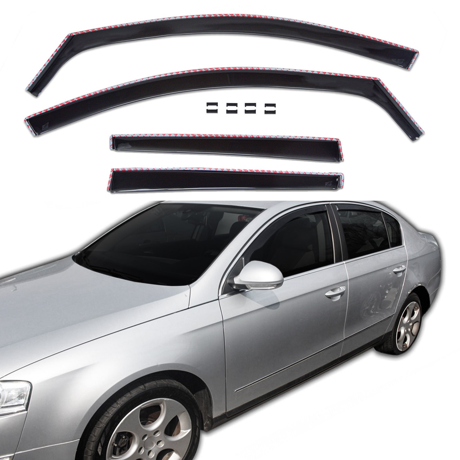 GP Okenski deflektorji za VW Passat B6 / B7 2005-2015 4-Vrata Sedan 4 kosa