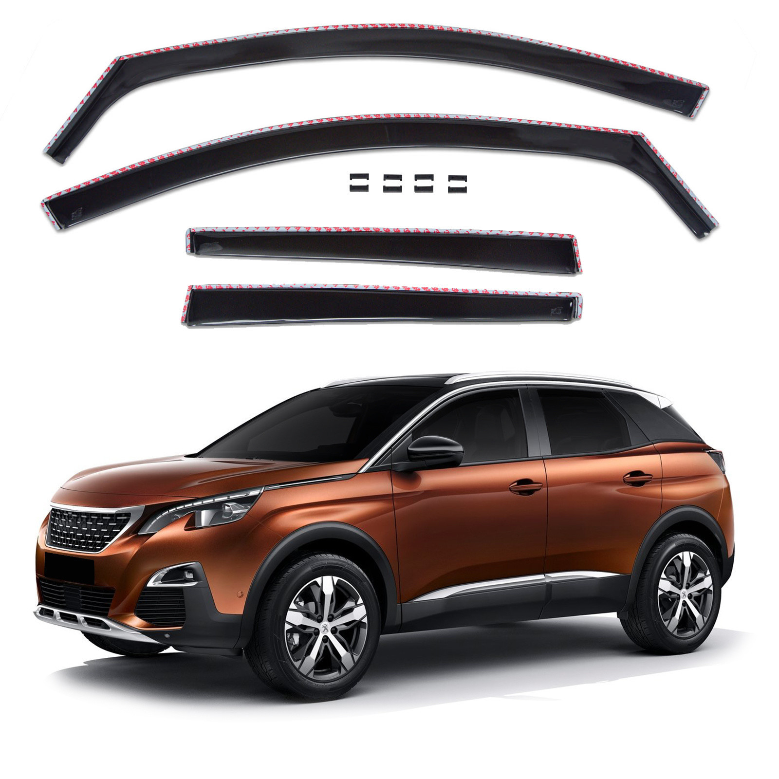 GP Okenski deflektorji za Peugeot 3008 2017-2024 4 kosa