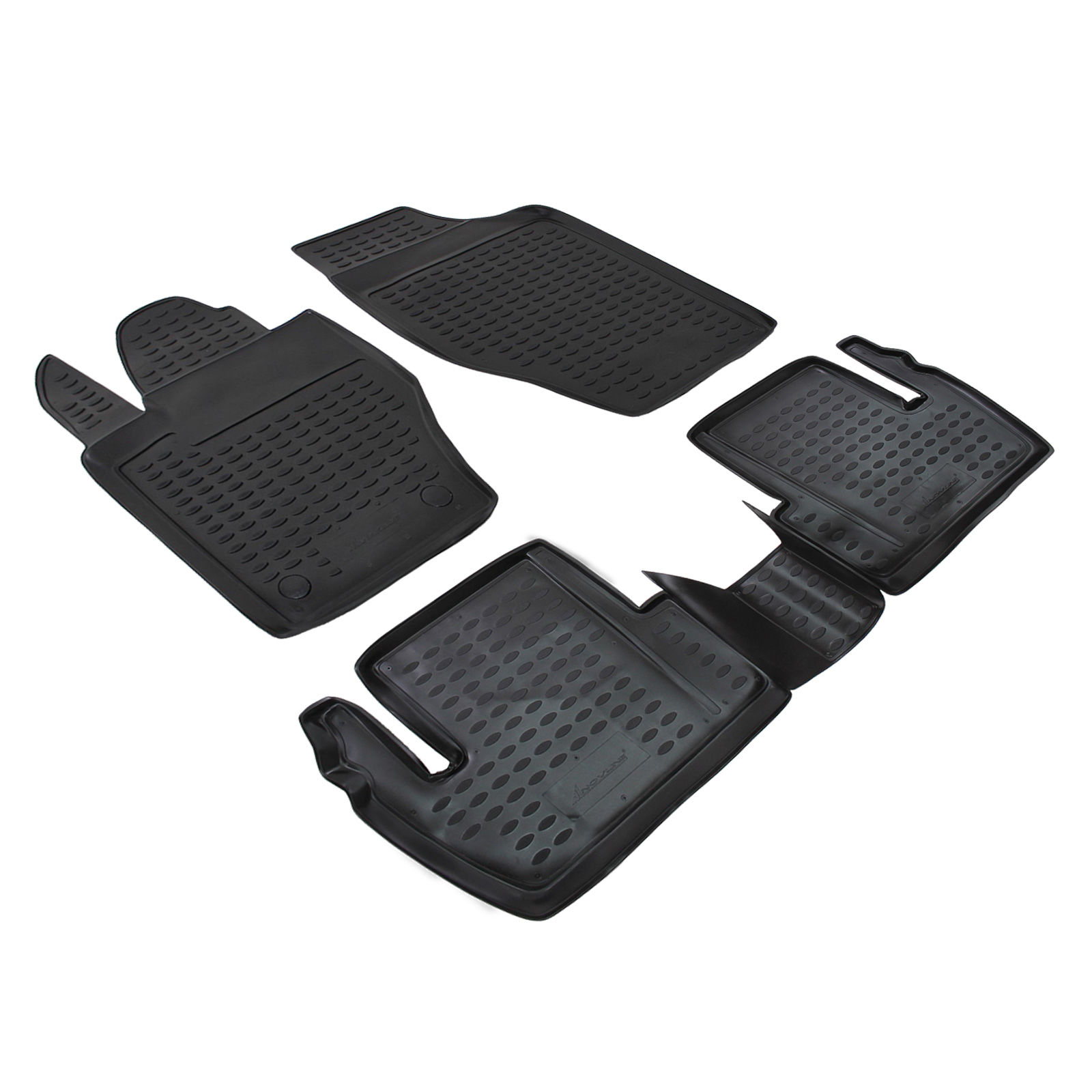 Gumijaste preproge z dvignjenim robom za Citroen C4 2004-2010