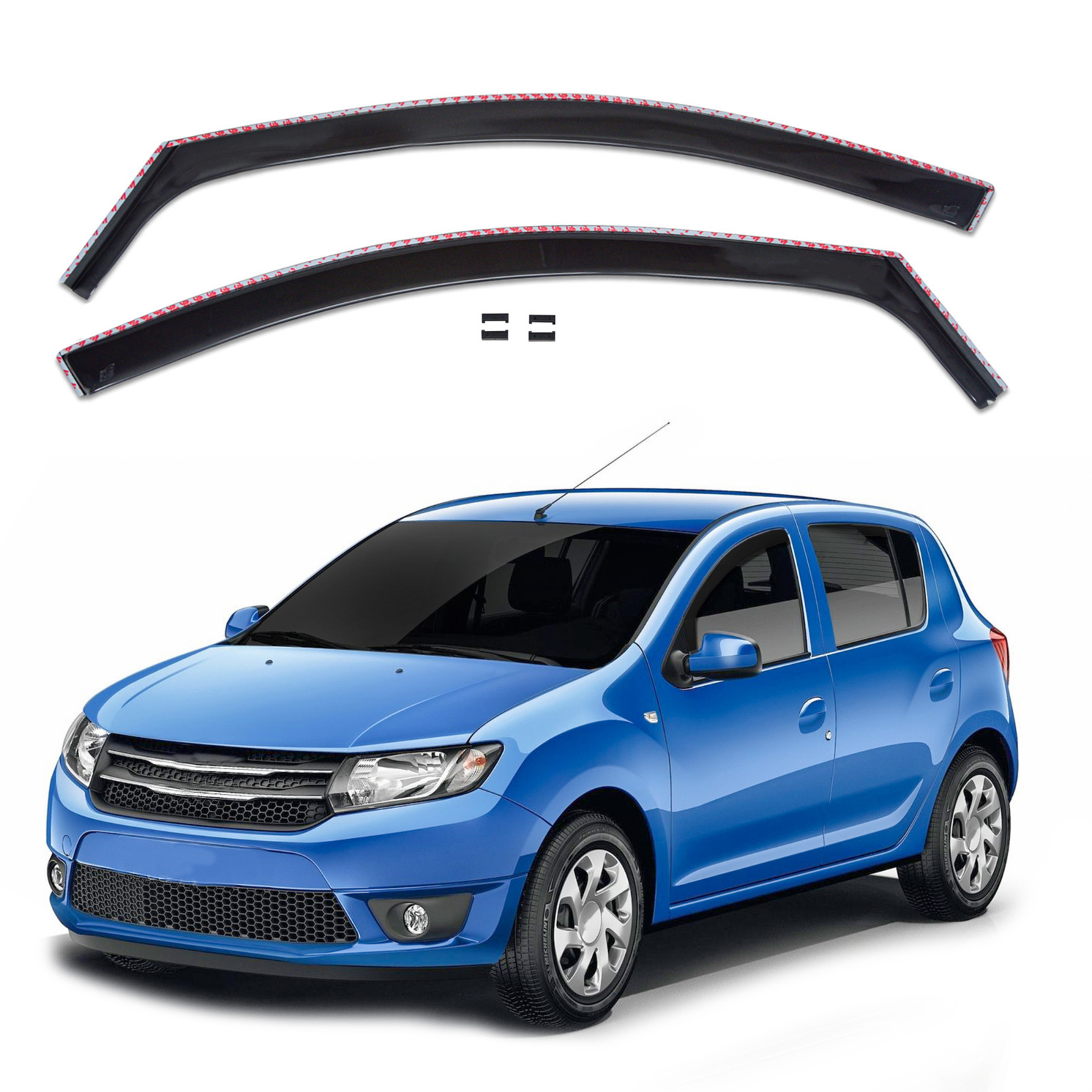 GP Okenski deflektorji za Dacia Logan 4 vrata 2012-2020 2 kosa