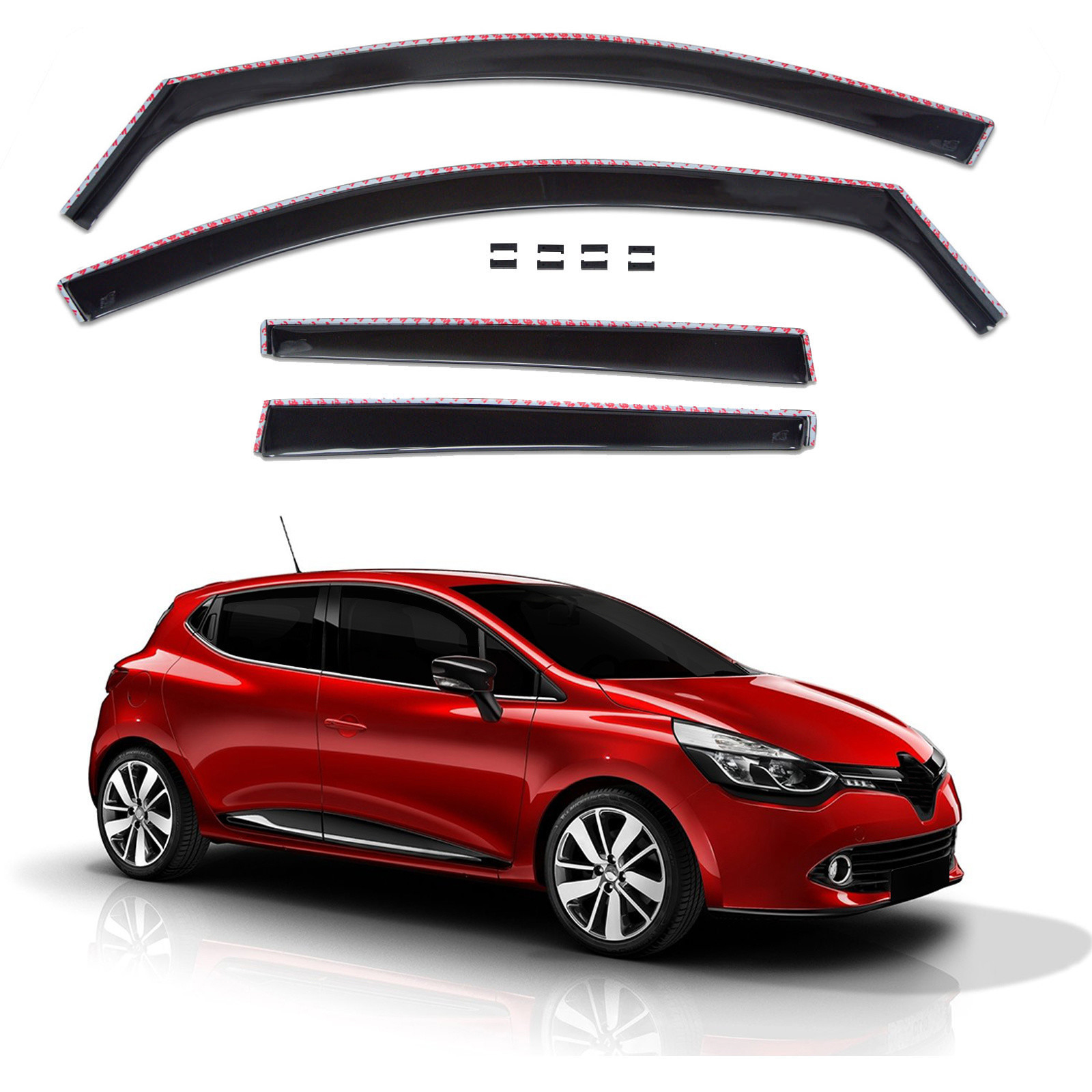 GP Okenski deflektorji za Renault Clio IV 2012-2019 4 kosa