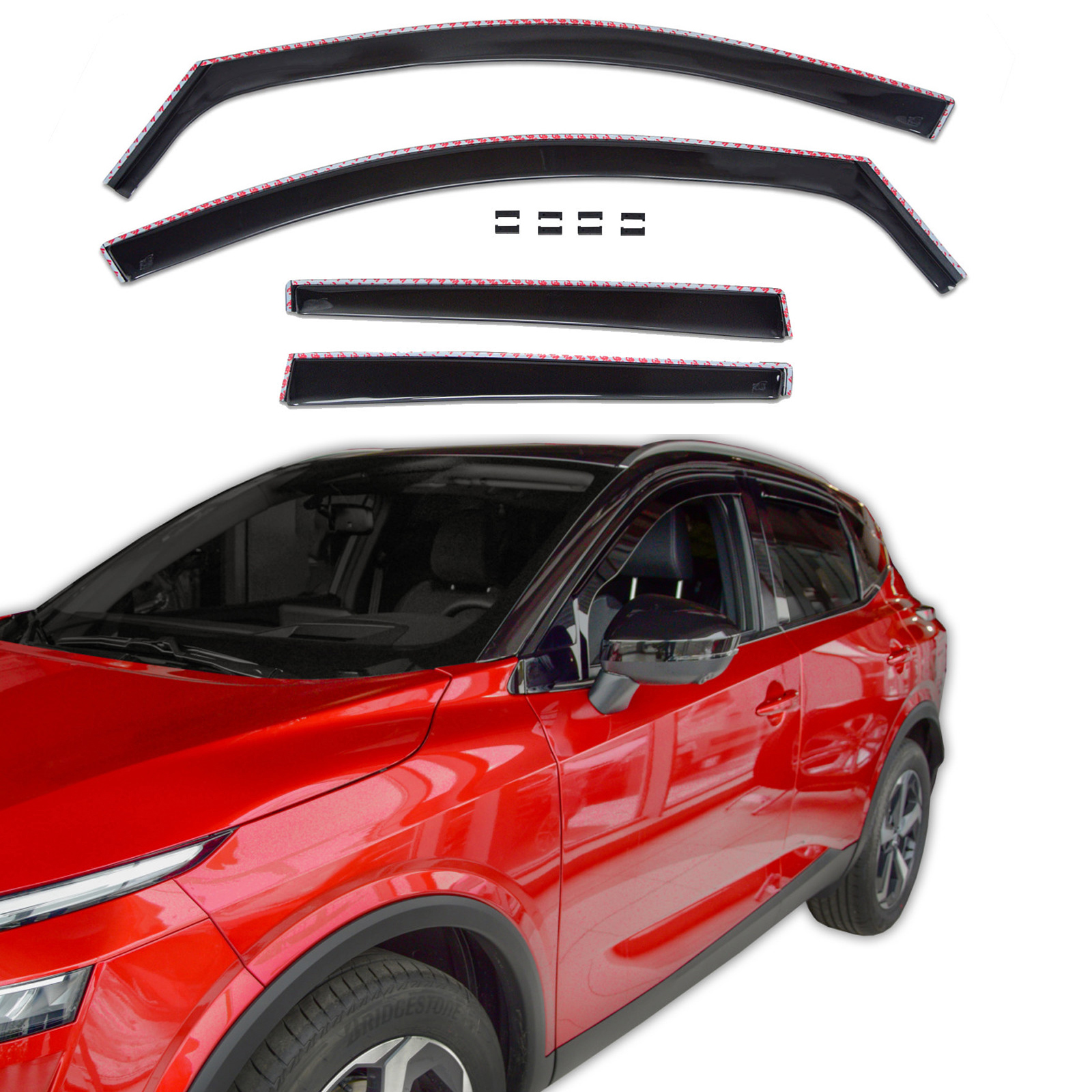 GP Okenski deflektorji za Nissan Qashqai 3 J12 2021-Nad 5-Vrat 4 kosa