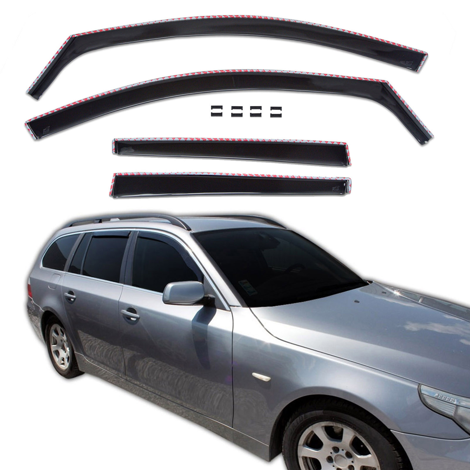 GP Okenski deflektorji za BMW 5 serie 2004-2010 4 kos