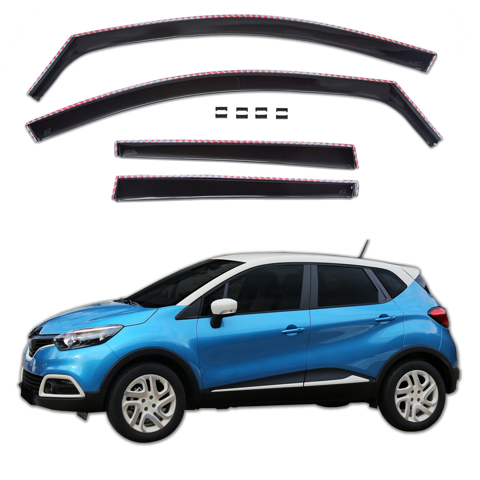 GP Okenski deflektorji za Renault Captur 2013-2019 4 kosa