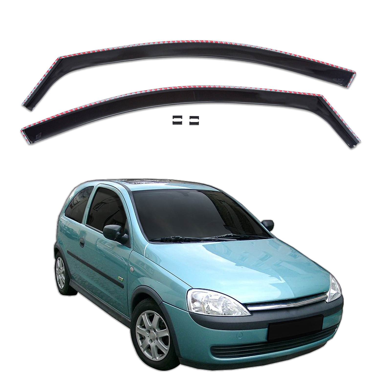 GP Okenski deflektorji za Opel Corsa C 3 vrata 2000-2006 2 kosa
