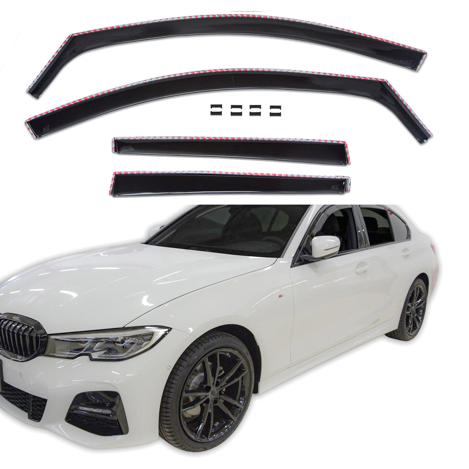 GP Okenski deflektorji za BMW 3 Serie G20 4 vrata 2019-Nad 4 kosa