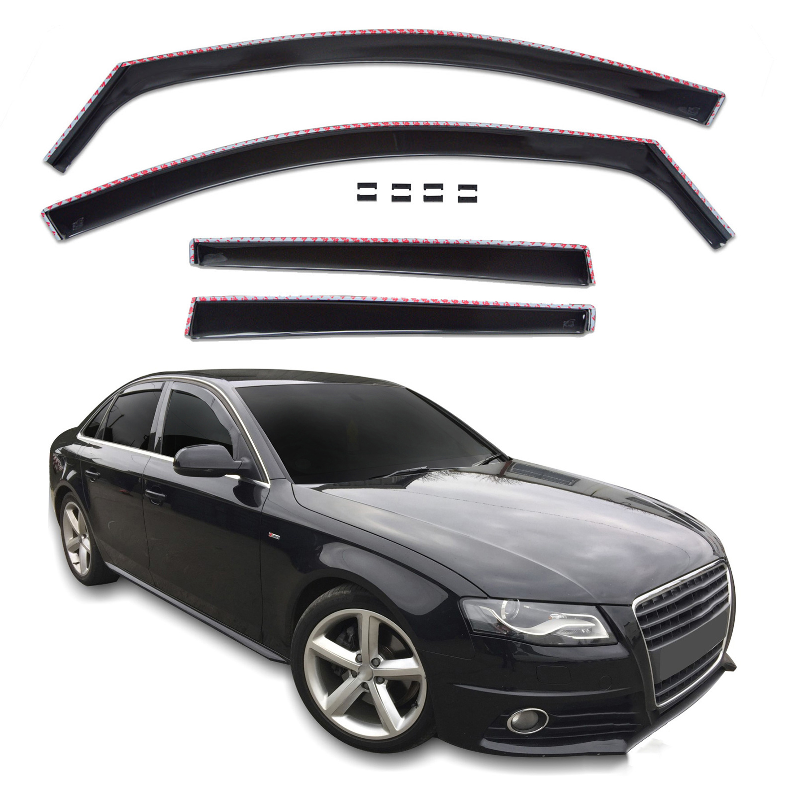 GP Okenski deflektorji za Audi A4 B8 2009-2015 4 kosa