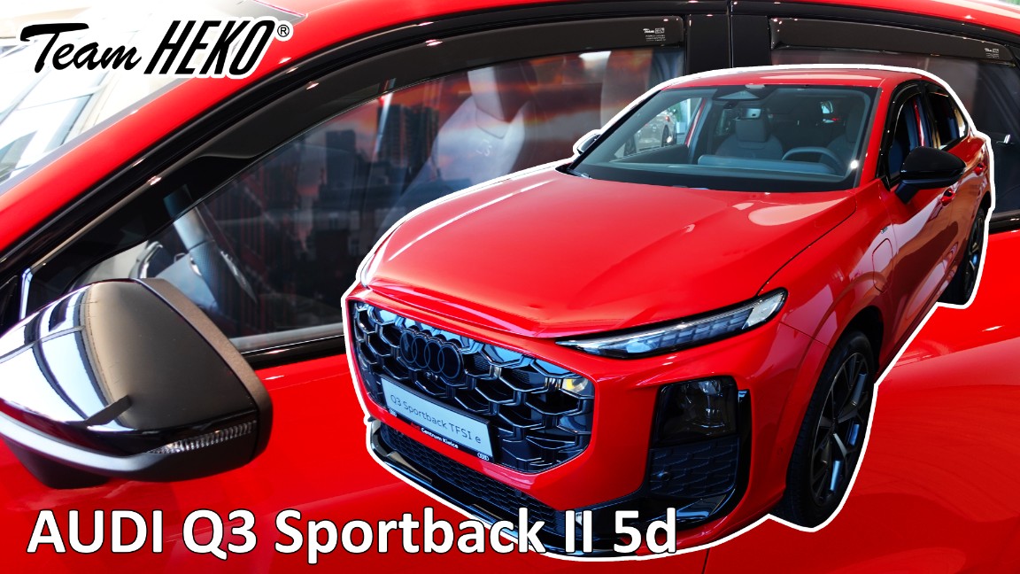 Okenski deflektorji za Audi Q3 Sportback 2 2025-Nad 4 kosa