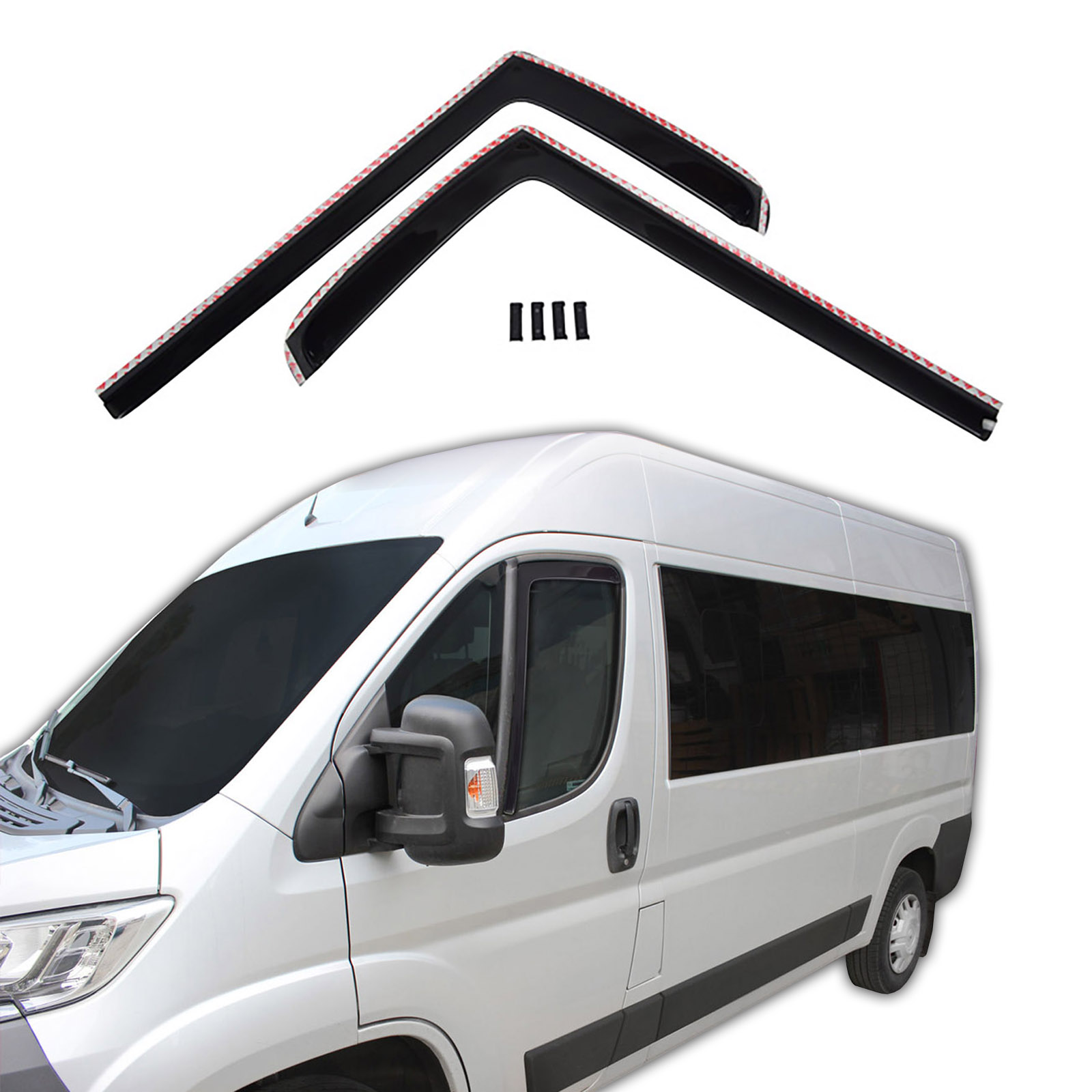GP Okenski deflektorji za Peugeot Boxer 2 vrata 2006-2020 2 kosa