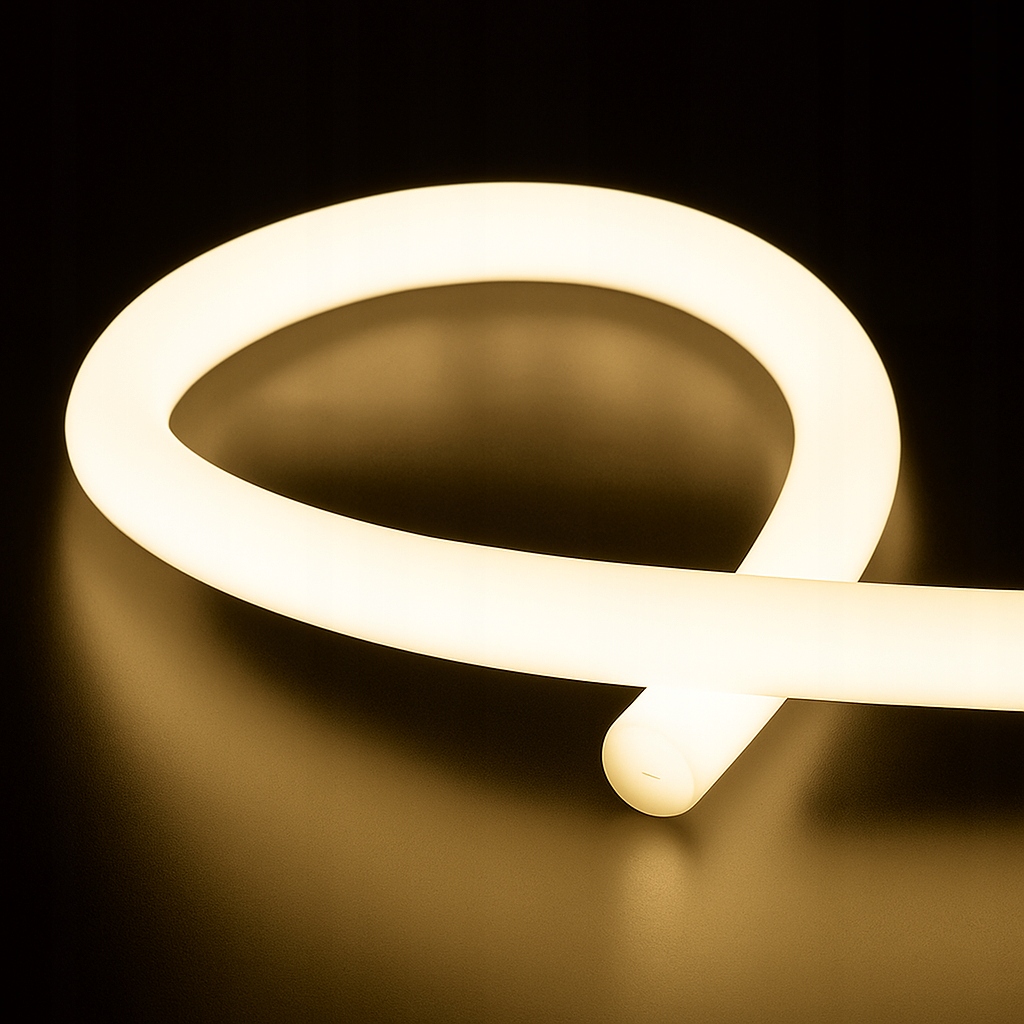 Neon LED Neutralny 4500K 360 Wąż Okrągły Cięty na Metry Zewnętrzny 230V