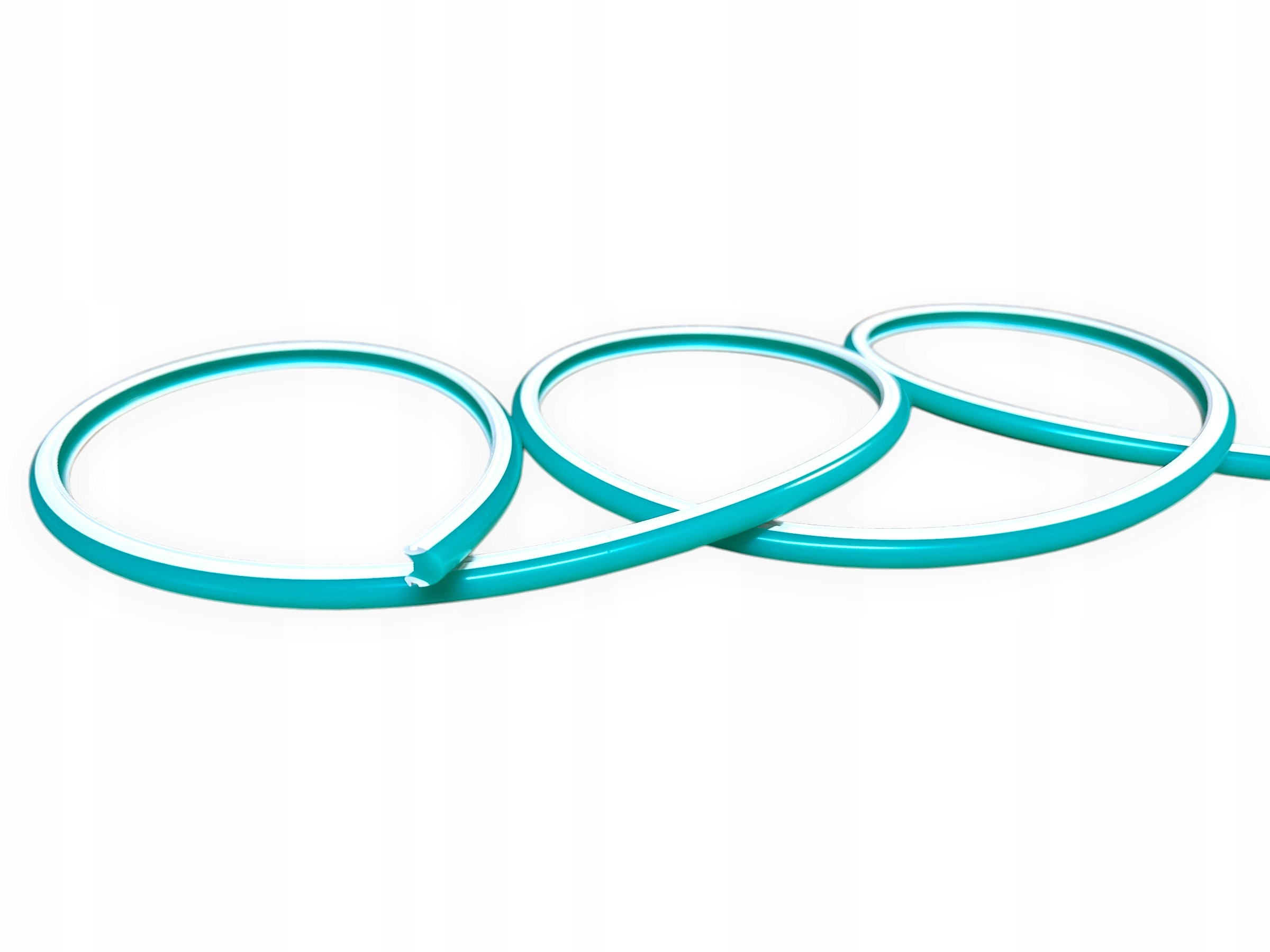 Neon Frez 8mm ZIELONY MIĘTOWY Osłona do Napisów Neon LED Silikon 10x9mm