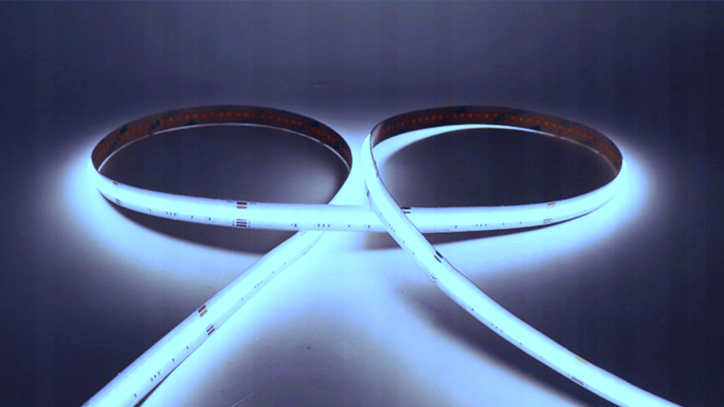 Taśma LED COB 10M 24V 6000K Biała Zimna 8mm 12W/M Neon Elastyczny