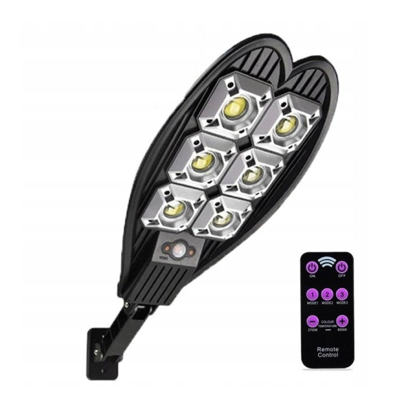 Lampa Solarna LED Czujnik Ruchu Zmierzchu Pilot do Ogrodu LED COB