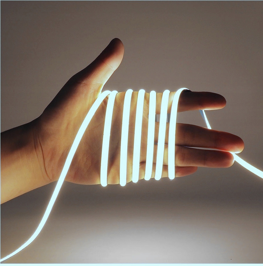 Taśma LED COB 10M 24V 6000K Biała Zimna 8mm 12W/M Neon Elastyczny