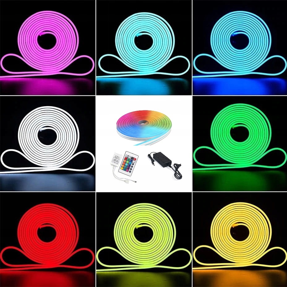 Taśma Neon Led RGB 12V Neon cięty na metry 6x12 max 50m