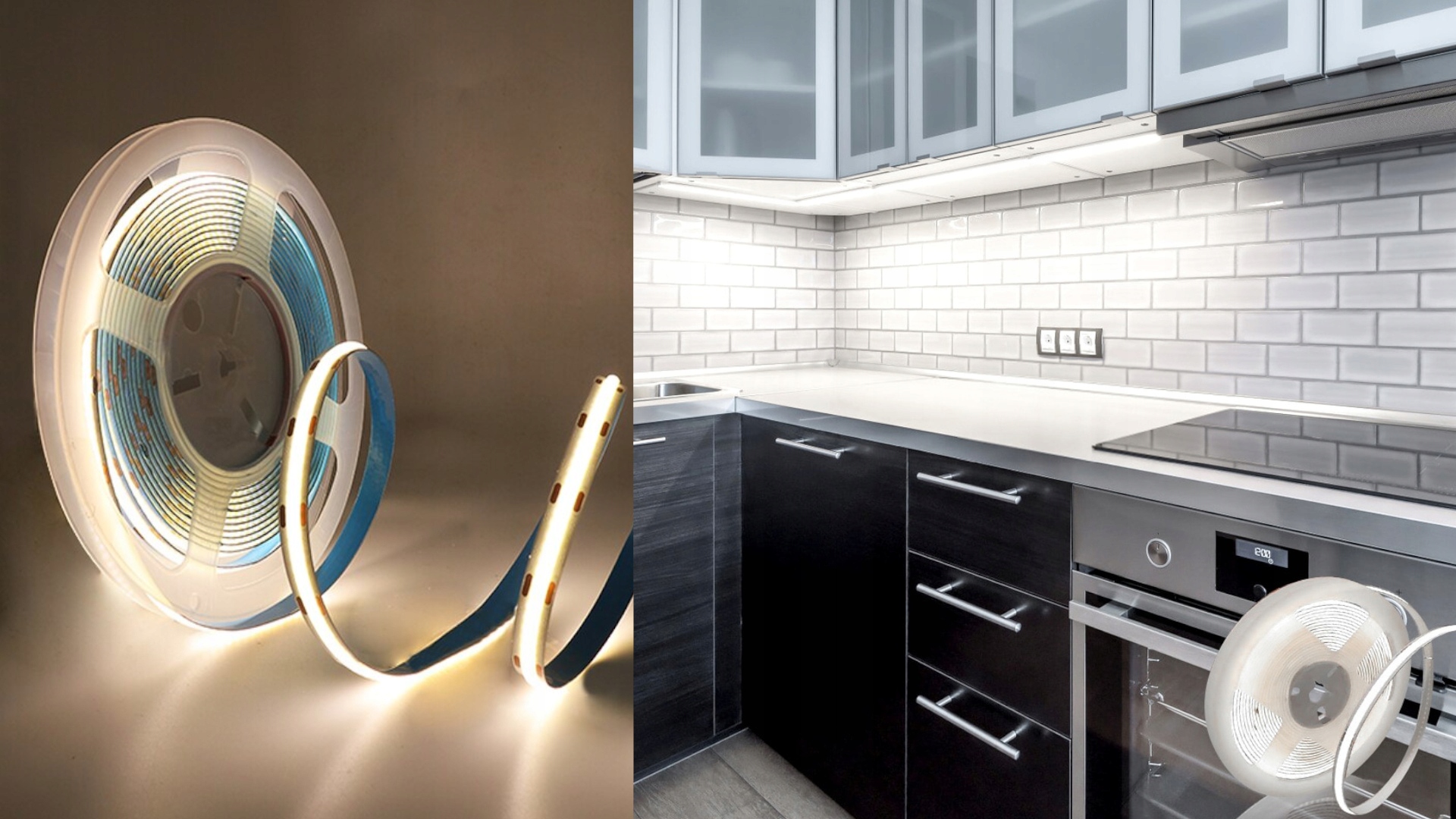 Taśma LED COB 10M 24V 6000K Biała Zimna 8mm 12W/M Neon Elastyczny