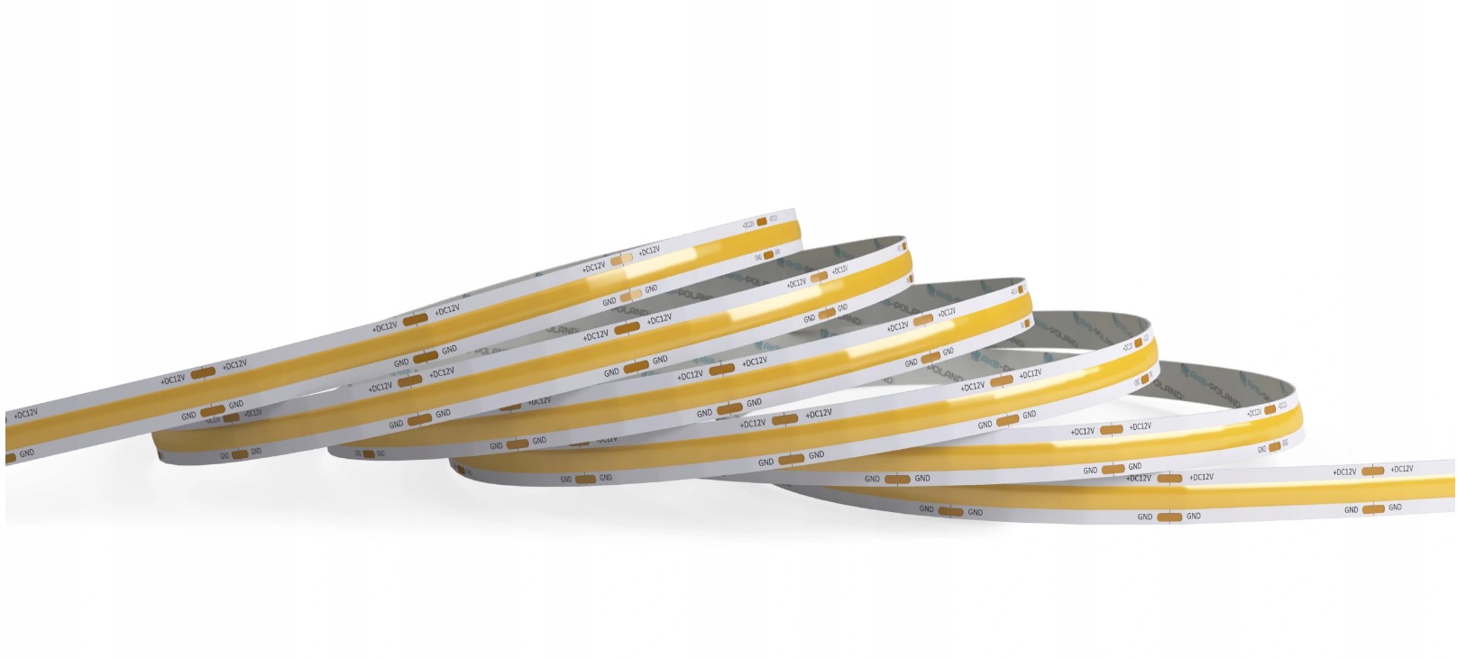 Taśma LED COB 10M 24V 6000K Biała Zimna 8mm 12W/M Neon Elastyczny