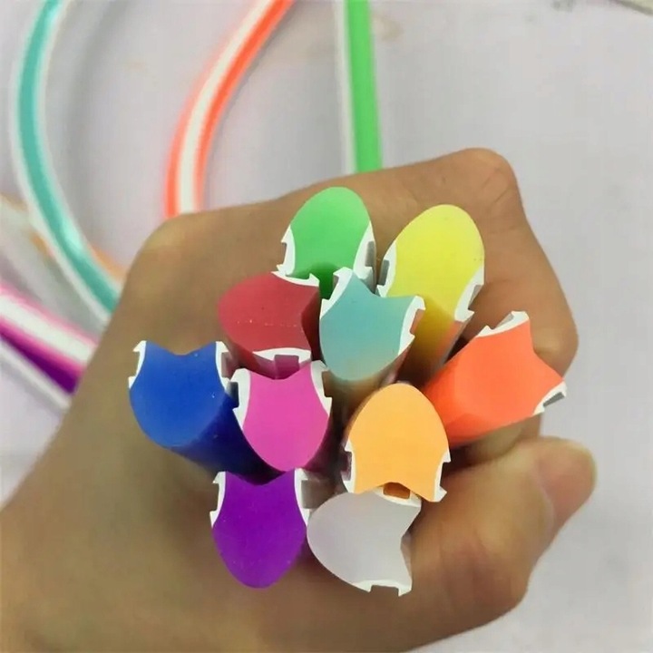 Neon Frez 8mm ZIELONY MIĘTOWY Osłona do Napisów Neon LED Silikon 10x9mm