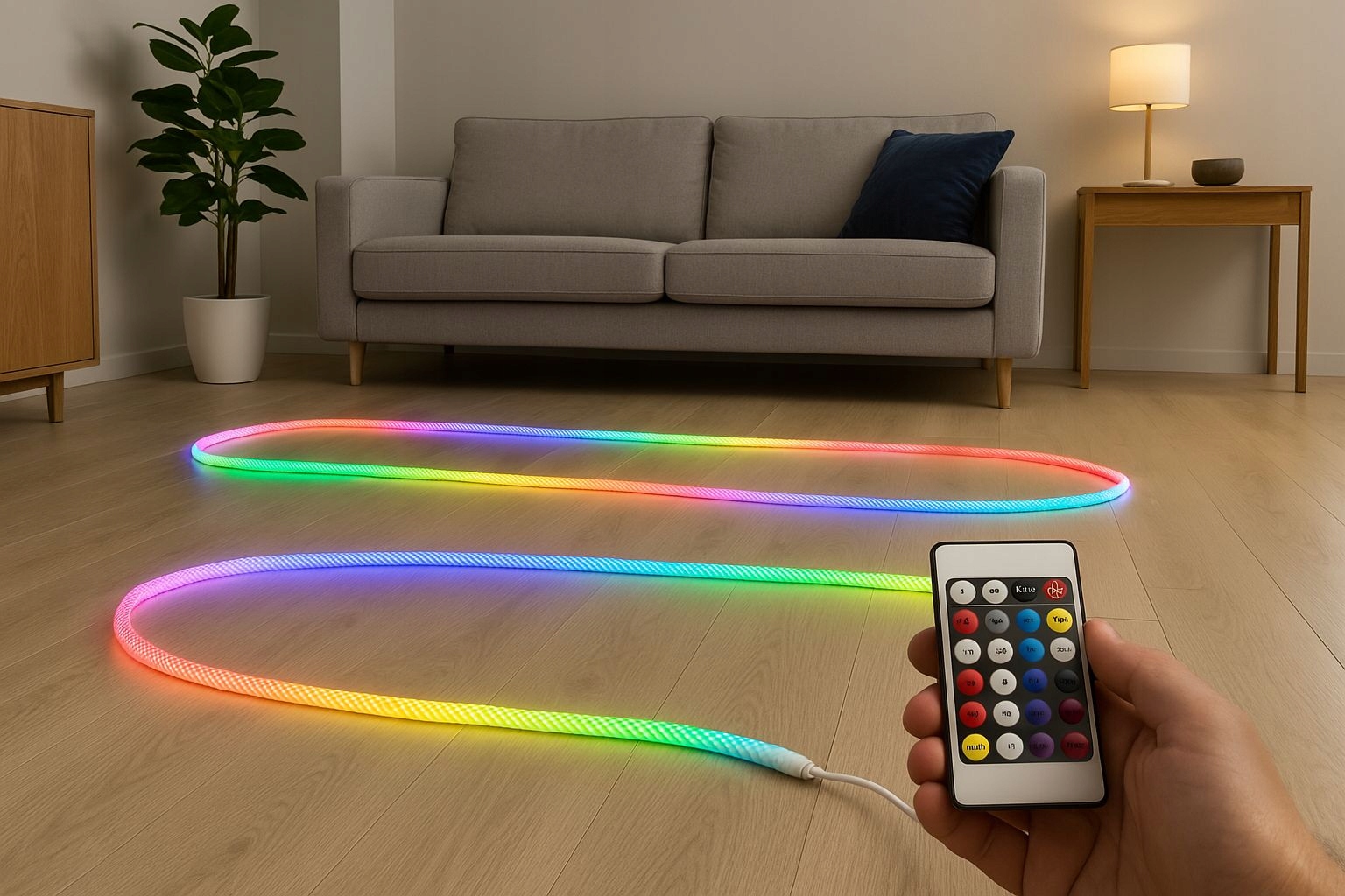 Oświetlenie Gamingowe LED 5V 5m Sznur 360 Digital z Aplikacją i Pilotem USB