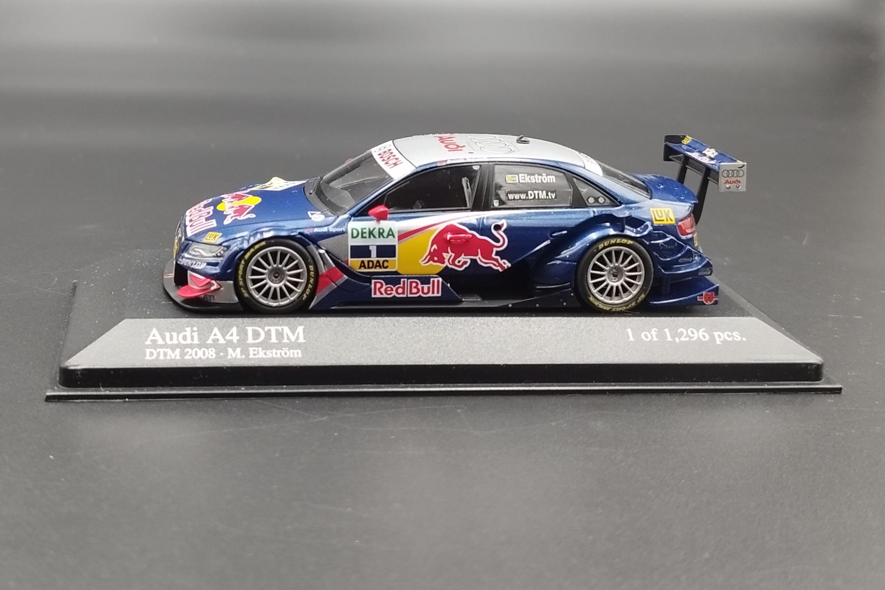 【ミニチャンプス】 Audi A4 DTM 2005 M. Ekström Minichamps 1:43 M. Ekstrom Red Bull Audi A4 DTM #5 2006