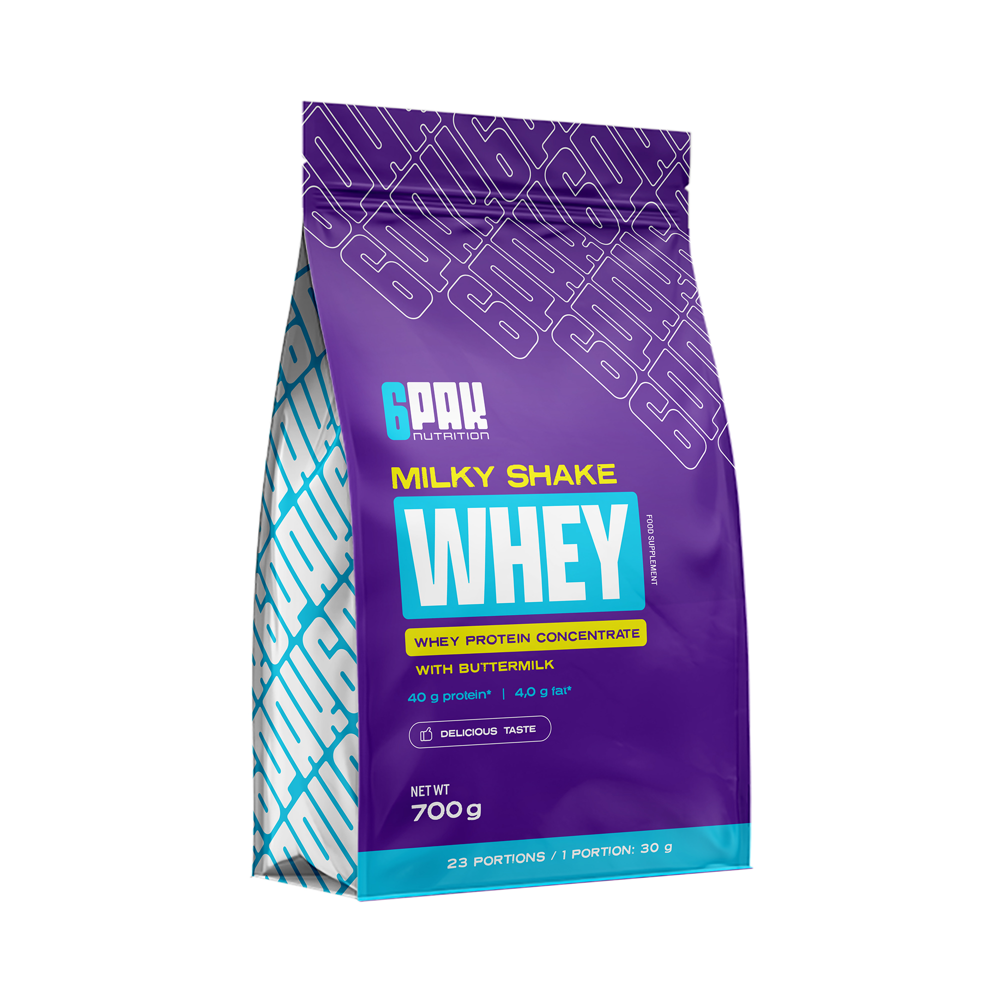 6PAK Milky Shake Whey 700g Cookies Whey Protein Muscle Recovery & Growth Shake