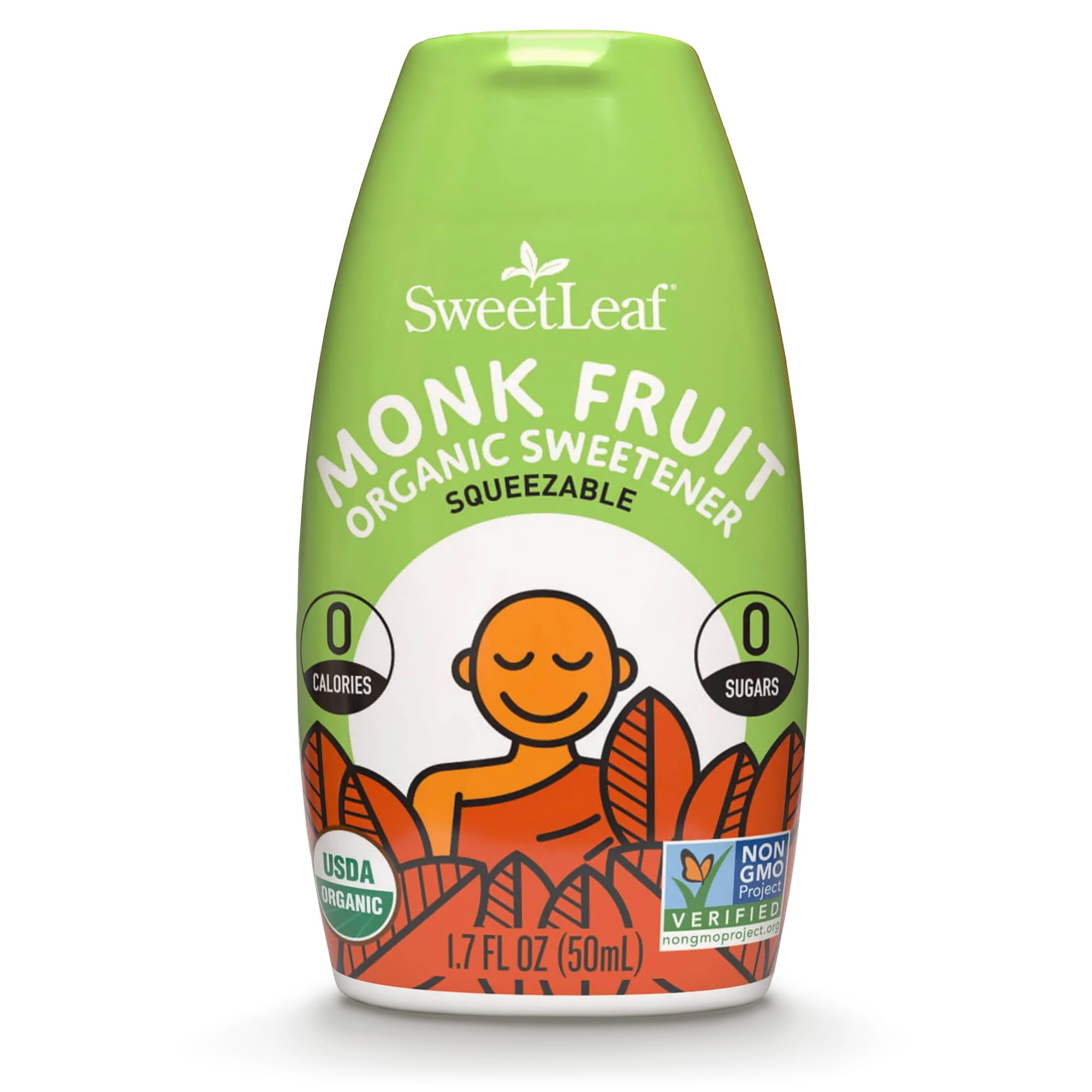 SweetLeaf Clear Liquid Monk Fruit 80 Servings Zero Calorie Natural Sweetener