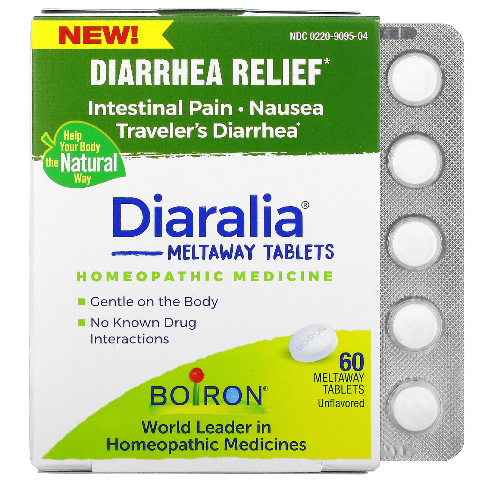 Boiron Diaralia 60 Tablets Homeopathic Diarrhoea & Discomfort Relief Tabs