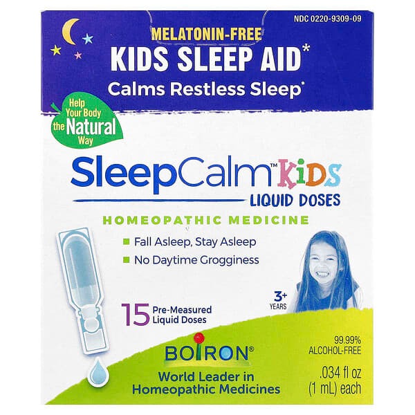 Boiron SleepCalm Kids Liquid Doses 15ct Homeopathic Children's Sleep Aid Doses