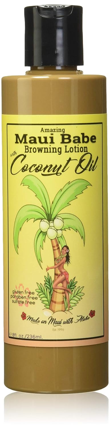 Maui Babe Browning Lotion with Coconut Oil 237ml Natural Tanning Sun Bronzer
