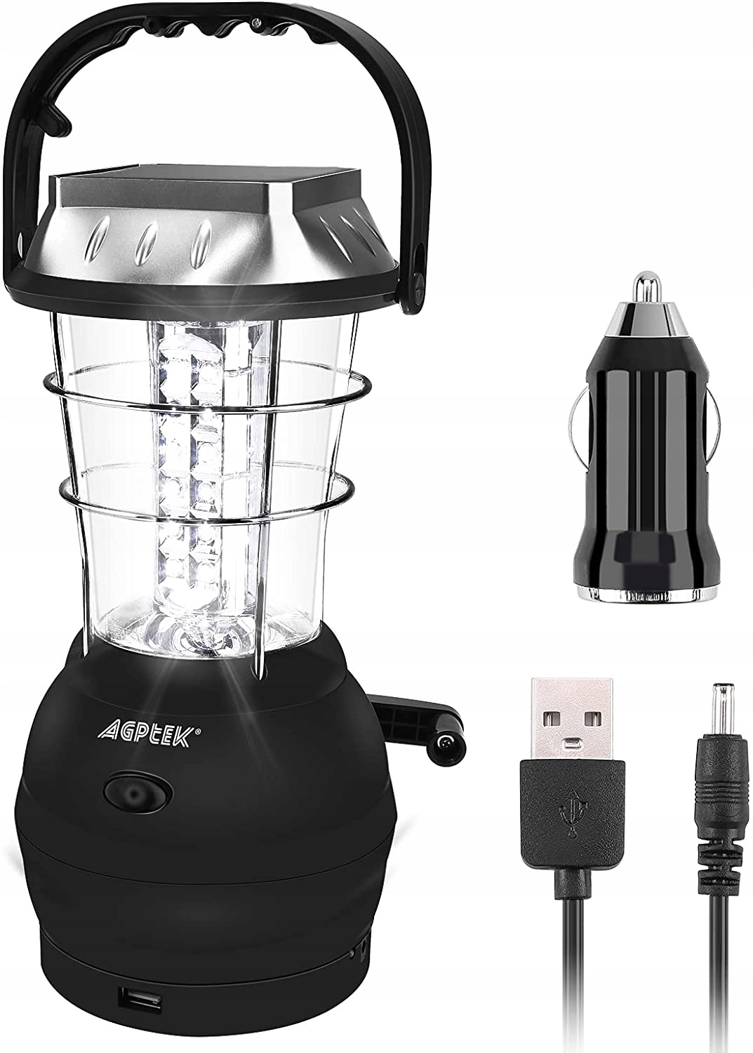 Lampa bateryjna Odoland LED 0 W z możliwością postawienia, z uchwytem