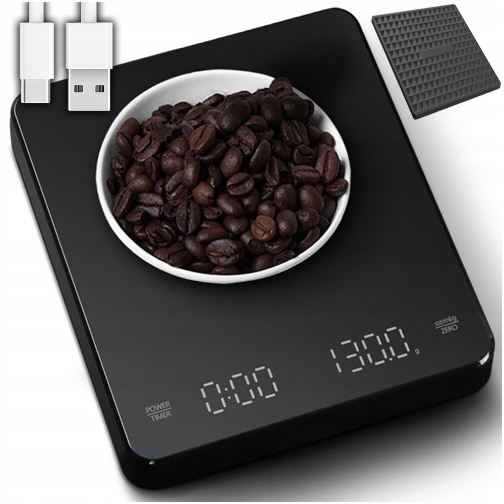 Waga kuchenna ARSA GO STOPER AKUMULATOR USB PARZENIE 3kg 0,1g czarny 3 kg