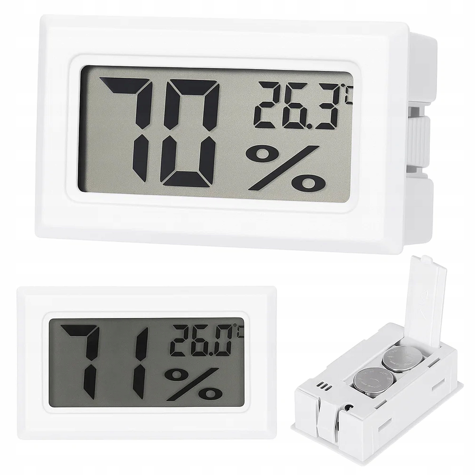 HIGROMETR TERMOMETR CYFROWY ELEKTRONICZNY LCD WILGOTNOŚCIOMIERZ 2w1