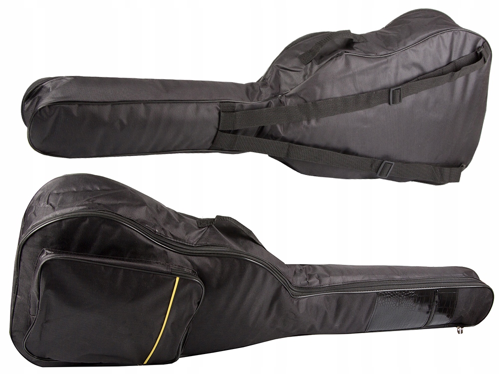 POKROWIEC NA GITARĘ KLASYCZNĄ AKUSTYCZNĄ Z KIESZENIAMI SZELKI UCHWYT GITARA
