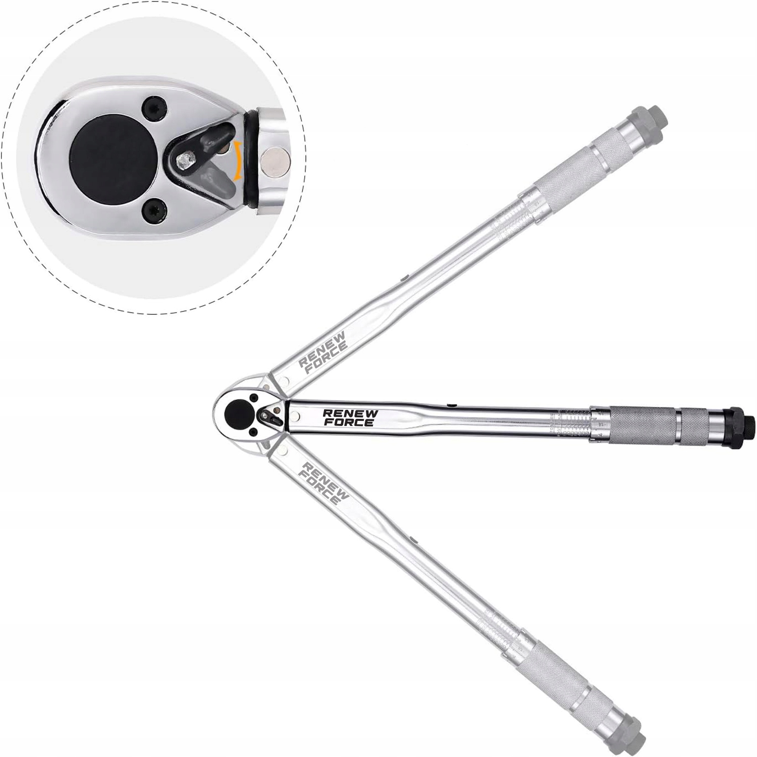 Klucz Dynamometryczny 3/8 7-112nm 370mm z Blokadą Dwukierunkowy z Etui