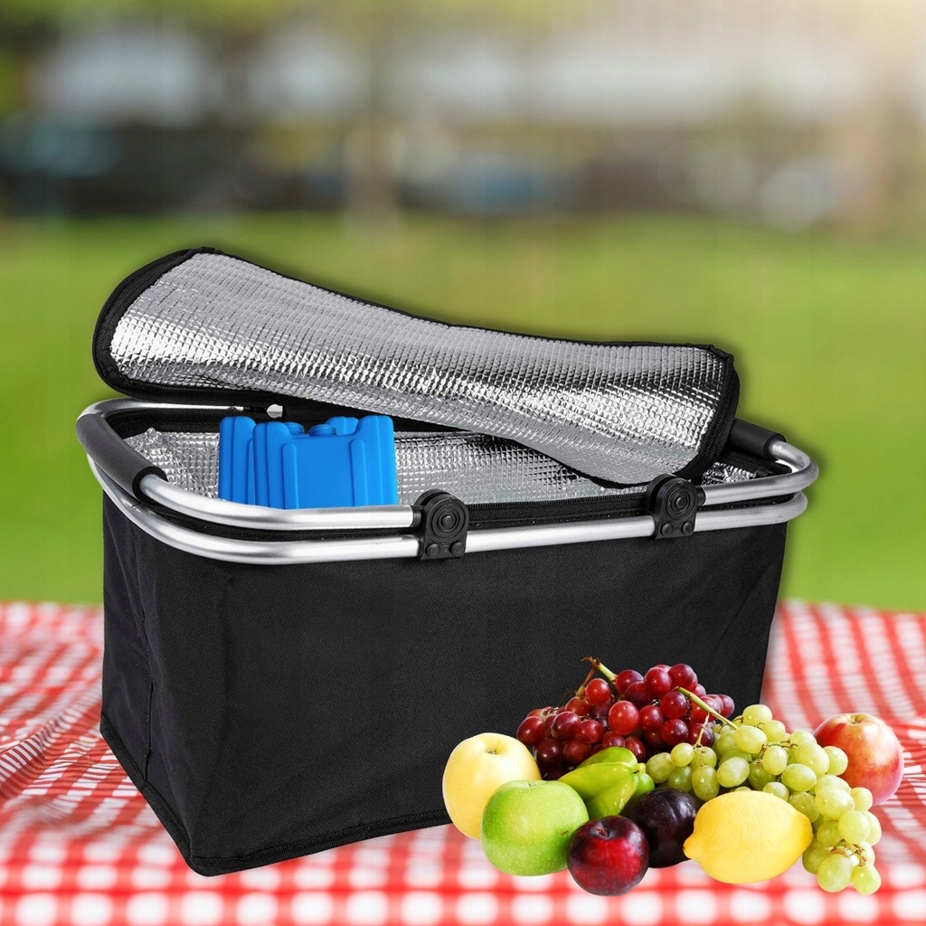 Kosz termiczny MEMFLOW TORBA PODRÓŻNA IZOLOWANA TERMICZNIE czarny 30 l