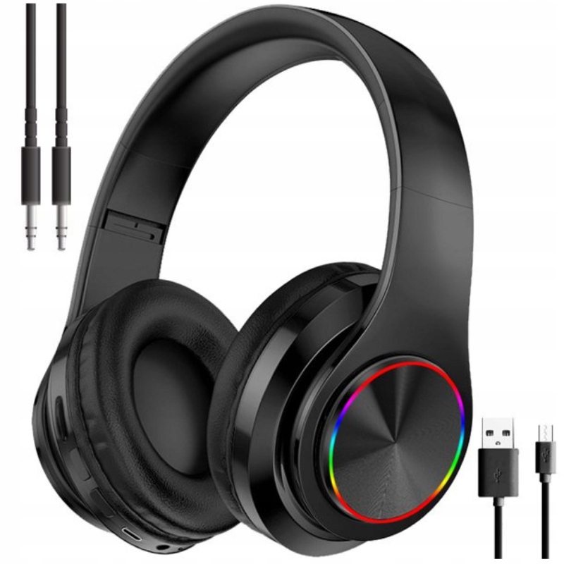 Słuchawki bezprzewodowe nauszne Arsa Go B39 Bluetooth czarne